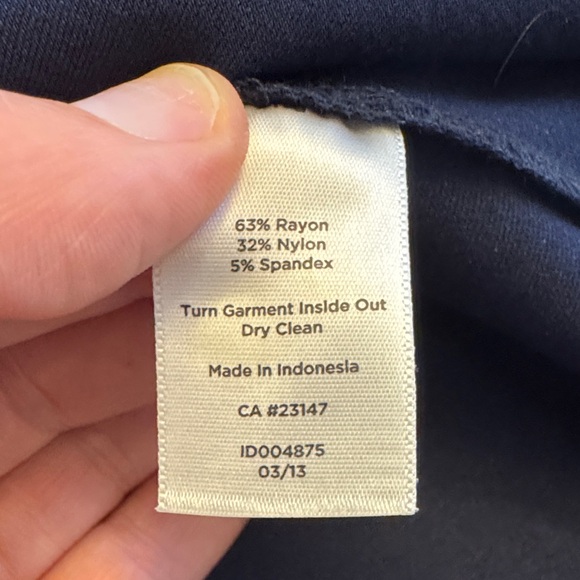 NWOT Talbots Navy Blue Ponte Dress - Picture 7 of 8